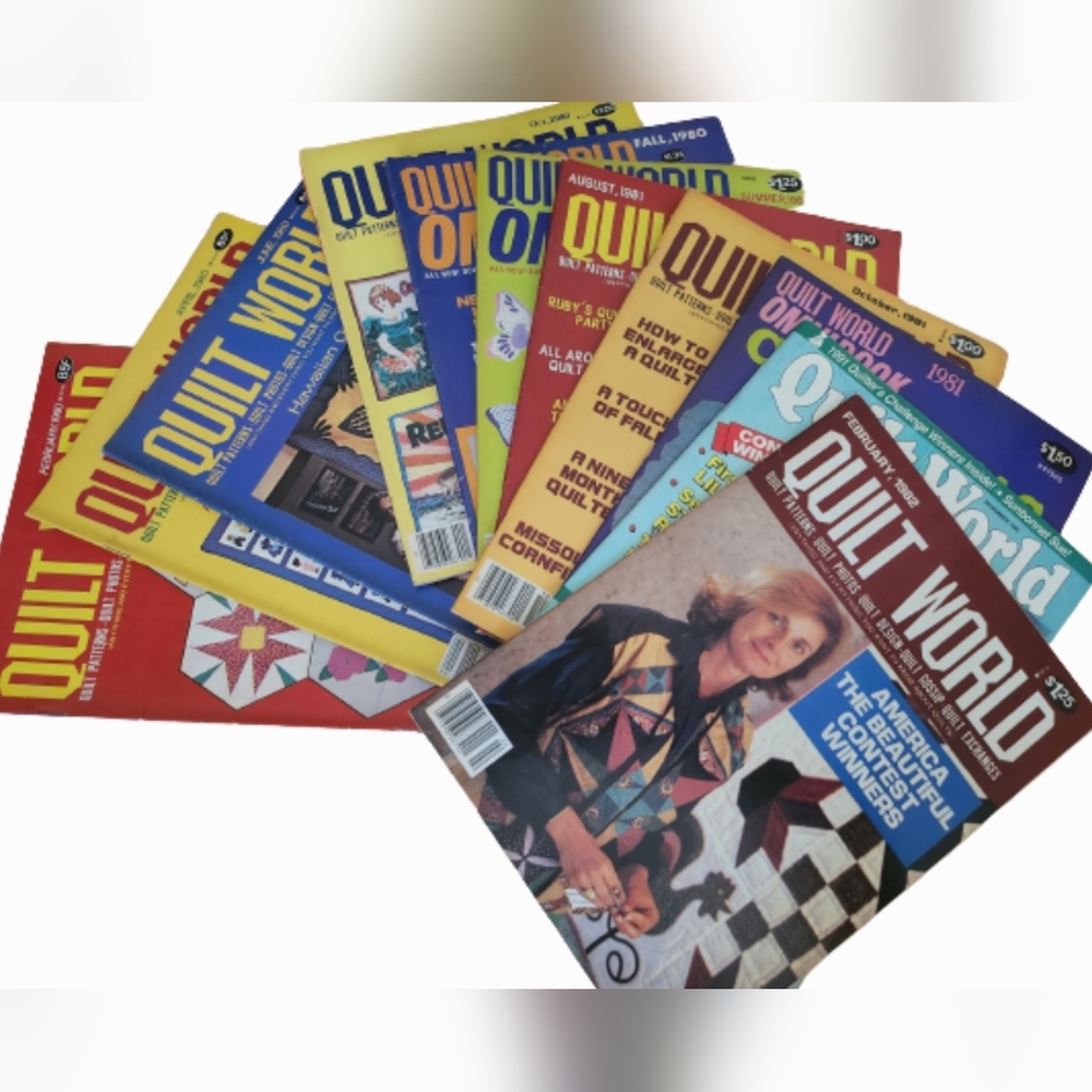 1980-1991 Quilt World 11 magazines